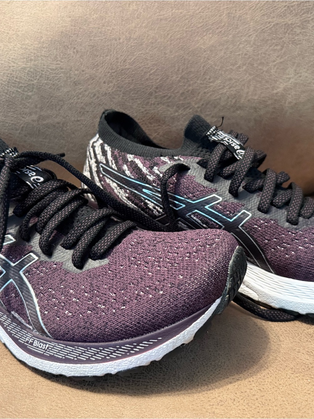 Asics Women's Running Sneakers in Plum and Black